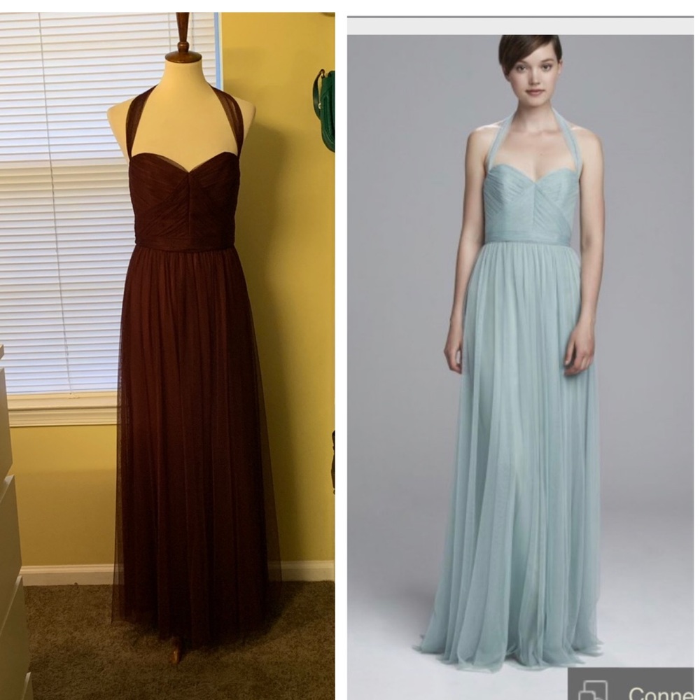 Amsale Bridesmaid Dress Tara in Ruby Size 8